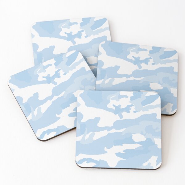Item preview, White And Baby Blue Camo Pattern Seamless designed and sold by pattern-archive.