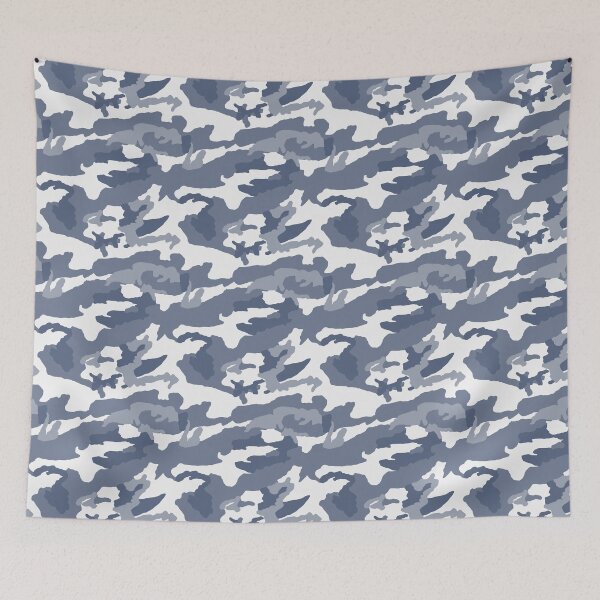 Item preview, White And Blue Camo Pattern Seamless designed and sold by pattern-archive.