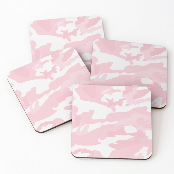 Artikelvorschau, Nahtloses Camouflage-Muster in Weiß und Rosa entworfen und verkauft von pattern-archive.