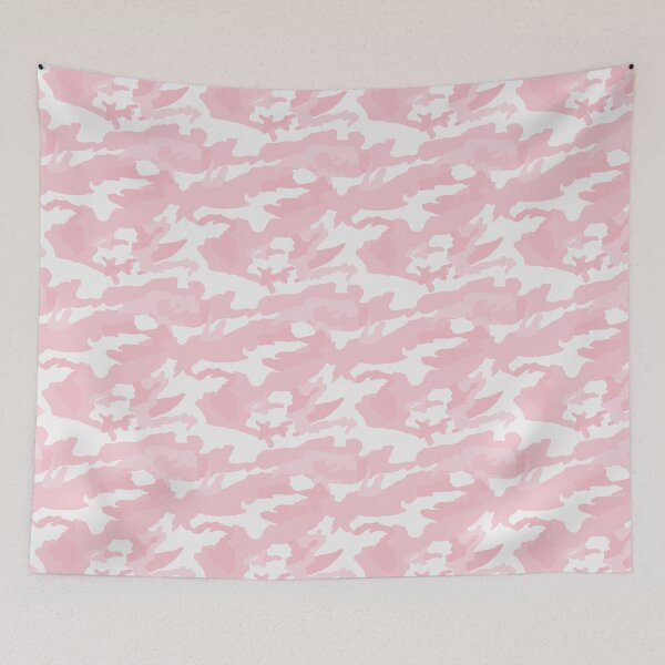 Artikelvorschau, Nahtloses Camouflage-Muster in Weiß und Rosa entworfen und verkauft von pattern-archive.