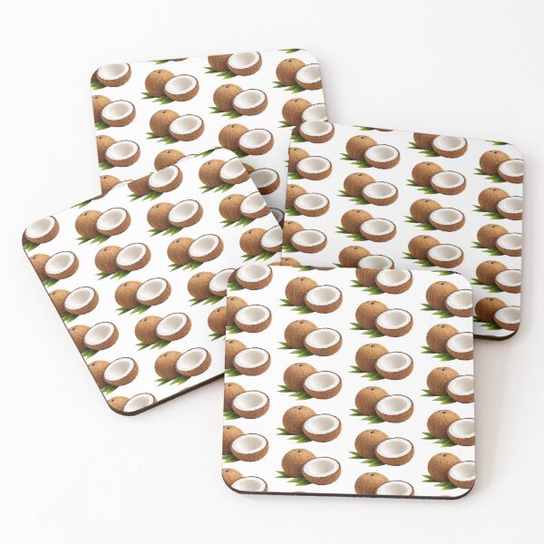 Item preview, Fresh Coconut With Half Cut Slice designed and sold by PriyankaSonara.