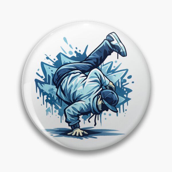 Item preview, Frozen Flow The Blue Frost B-Boy. designed and sold by HubiUrbanStudio.