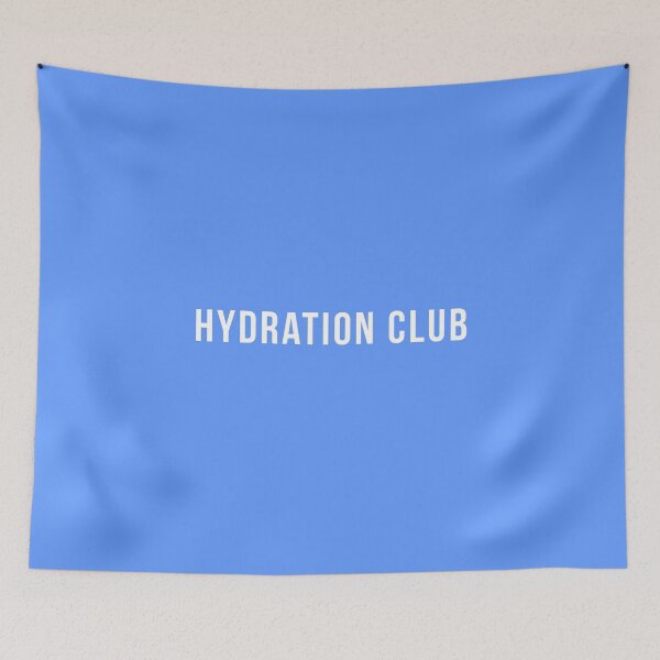 Item preview, Hydration Club Sticker – Minimal Wellness Club Typography designed and sold by Identity Club Co.