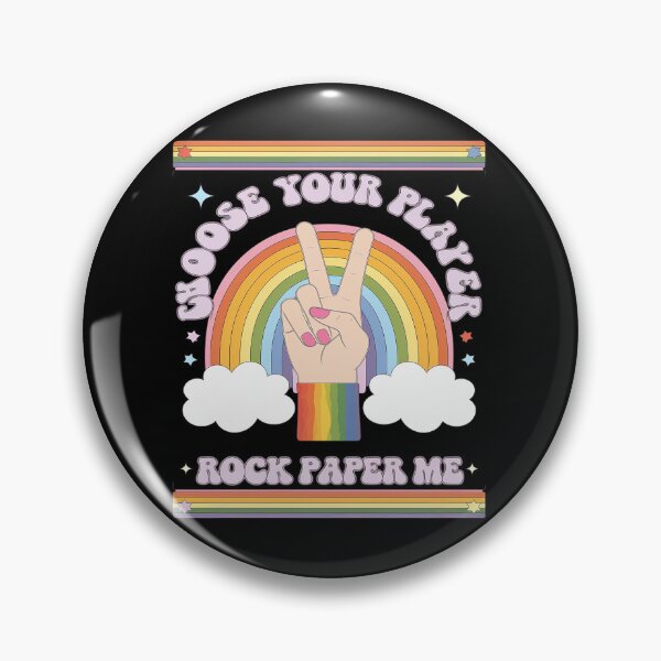 Item preview, Rock Paper LGBTQ Humor Groovy Gay Pride designed and sold by angolinnArt.