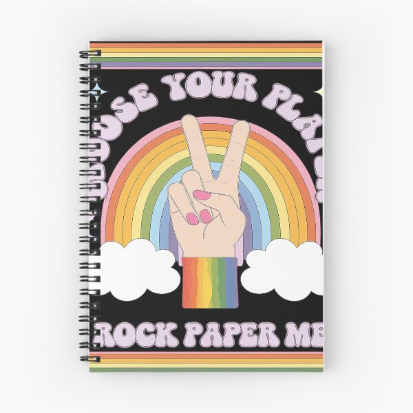 Item preview, Rock Paper LGBTQ Humor Groovy Gay Pride designed and sold by angolinnArt.