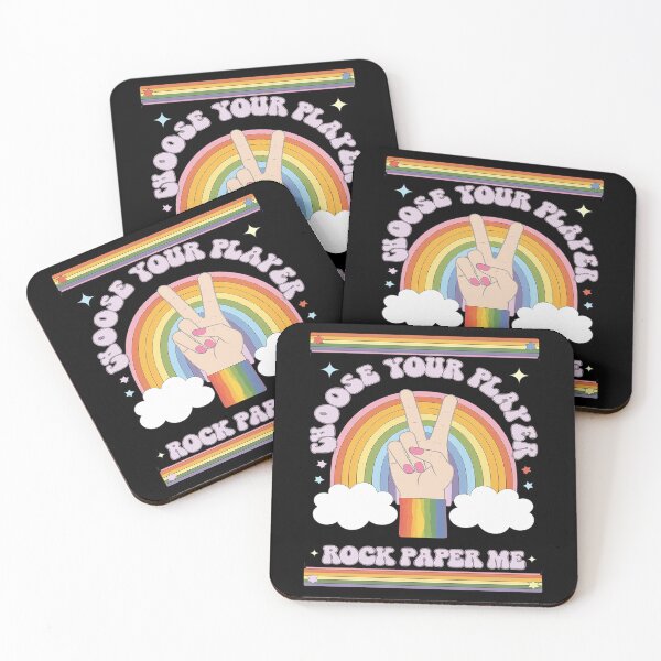 Item preview, Rock Paper LGBTQ Humor Groovy Gay Pride designed and sold by angolinnArt.