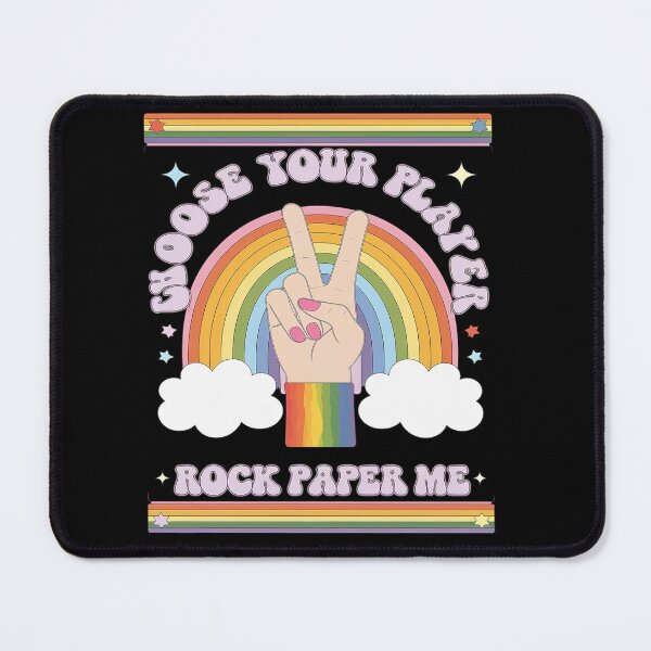 Item preview, Rock Paper LGBTQ Humor Groovy Gay Pride designed and sold by angolinnArt.