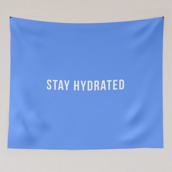 Item preview, Stay Hydrated Sticker – Minimal Wellness Typography Design designed and sold by Identity Club Co.