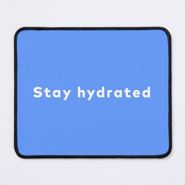 Item preview, Stay Hydrated Sticker – Minimal Wellness Quote Aesthetic Text Design designed and sold by Identity Club Co.