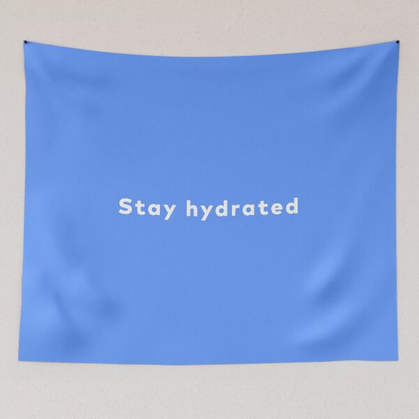 Item preview, Stay Hydrated Sticker – Minimal Wellness Quote Aesthetic Text Design designed and sold by Identity Club Co.