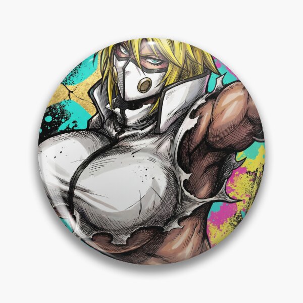 Item preview, Blonde Arrancar Warrior Fan Art – Aqua Eyes Shark Mask Fragments Design designed and sold by Senpaiwaves.