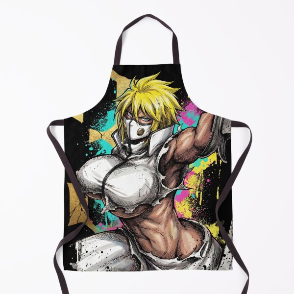 Item preview, Blonde Arrancar Warrior Fan Art – Aqua Eyes Shark Mask Fragments Design designed and sold by Senpaiwaves.