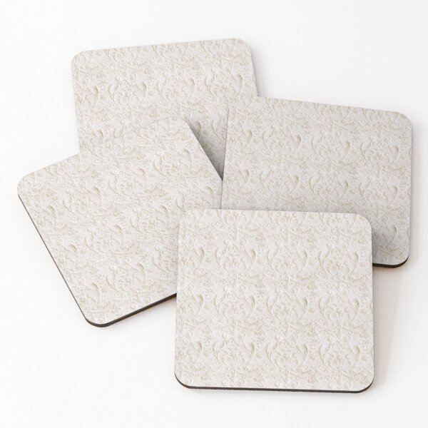 Item preview, White Damask Relief Coquette Pattern  designed and sold by LouieVanille.