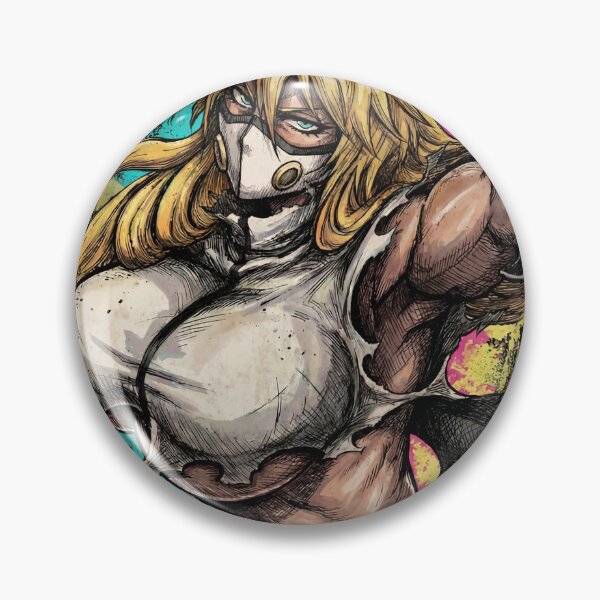 Item preview, Blonde Arrancar Warrior Fan Art – Aqua Eyes Shark Mask Fragments Design designed and sold by Senpaiwaves.