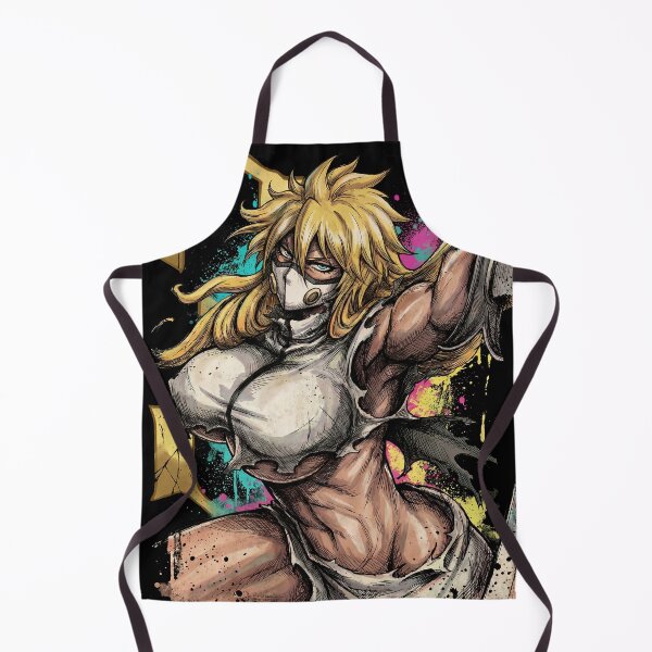 Item preview, Blonde Arrancar Warrior Fan Art – Aqua Eyes Shark Mask Fragments Design designed and sold by Senpaiwaves.
