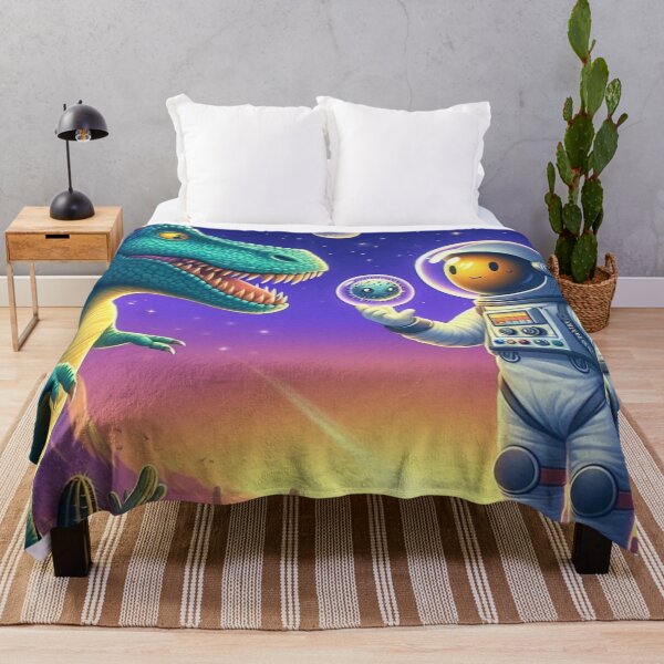 Item preview, Astronaut & Dinosaur – Cosmic Friendship designed and sold by Dogandesighn.