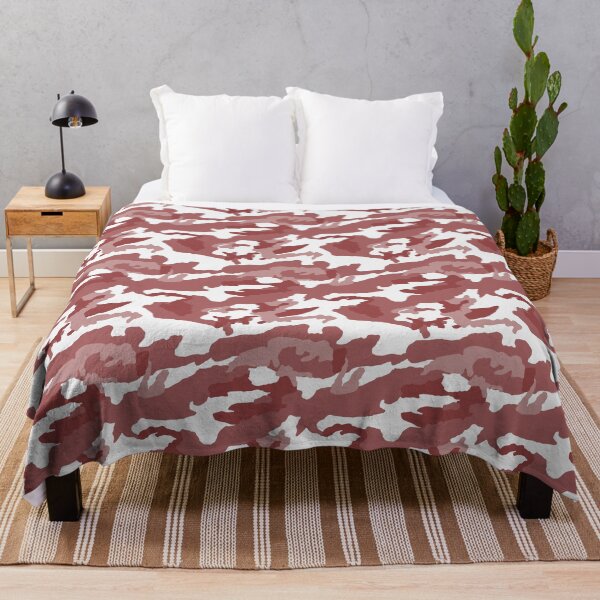 Item preview, White And Brick Red Camo Pattern Seamless designed and sold by pattern-archive.