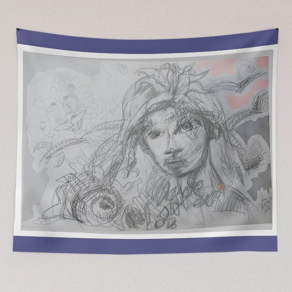 Item preview, Universal Harlequin Fairy - Original Pencil Drawing by Alice CCI designed and sold by VanyssaGraphics.