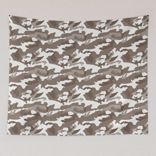 Item preview, White And Brown Camo Pattern Seamless designed and sold by pattern-archive.