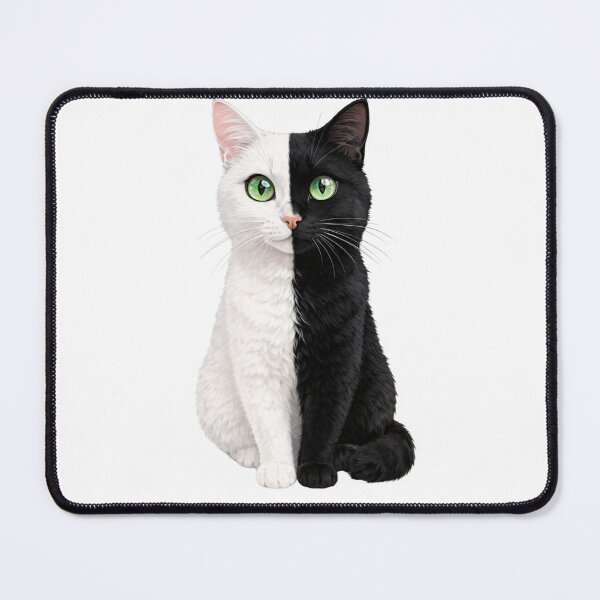 Item preview, cat black whit designed and sold by Snurly.