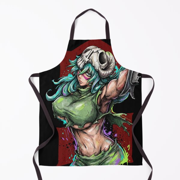 Item preview, Green Hair Arrancar Warrior Fan Art – Hazel Eyes Scarred Face Design designed and sold by Senpaiwaves.