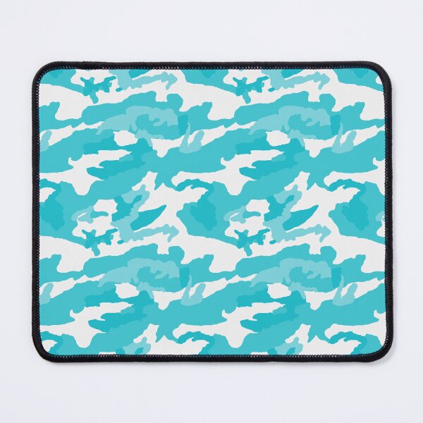Item preview, White And Cyan Camo Pattern Seamless designed and sold by pattern-archive.