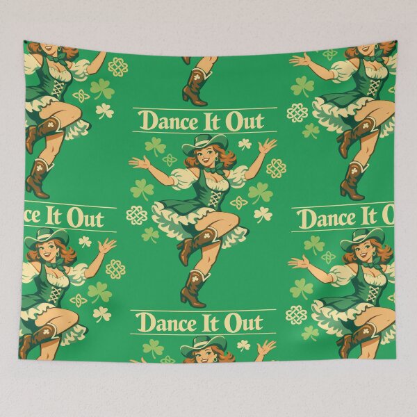 Item preview, St Patricks Day Cowgirl Irish Dance Style designed and sold by SplashTastic.