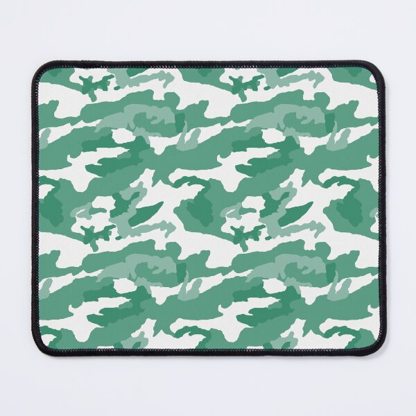 Item preview, White And Emerald Camo Pattern Seamless designed and sold by pattern-archive.