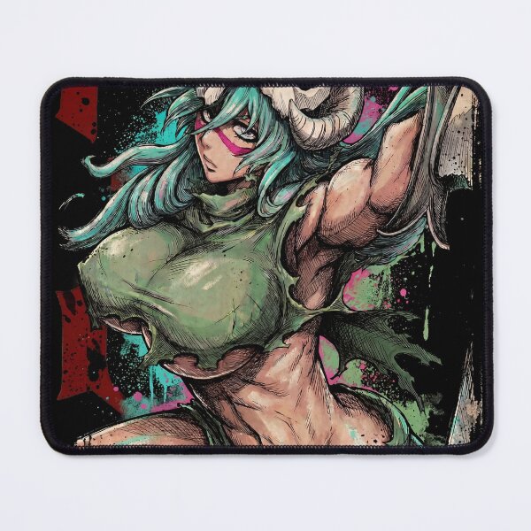 Item preview, Green Hair Arrancar Warrior Fan Art – Hazel Eyes Scarred Face Design designed and sold by Senpaiwaves.