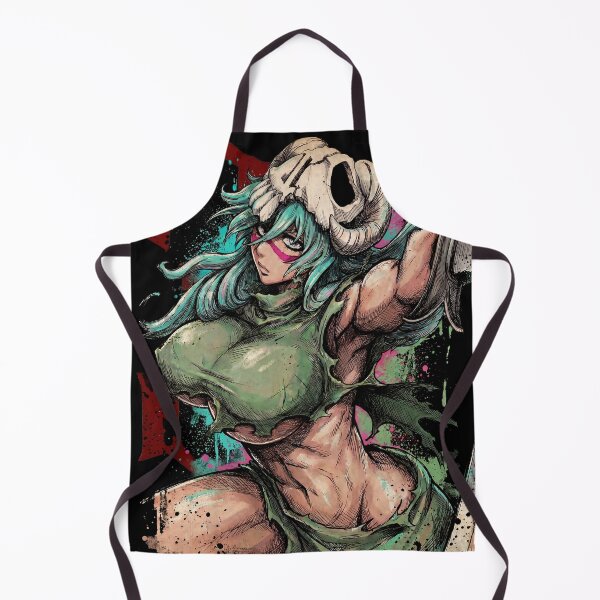 Item preview, Green Hair Arrancar Warrior Fan Art – Hazel Eyes Scarred Face Design designed and sold by Senpaiwaves.