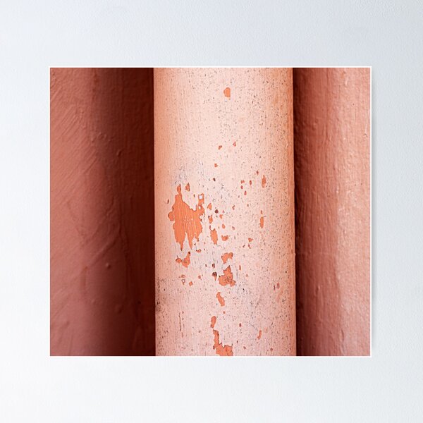 Item preview, Weathered Terracotta Column Texture with Peeling Paint designed and sold by ThaCriações.