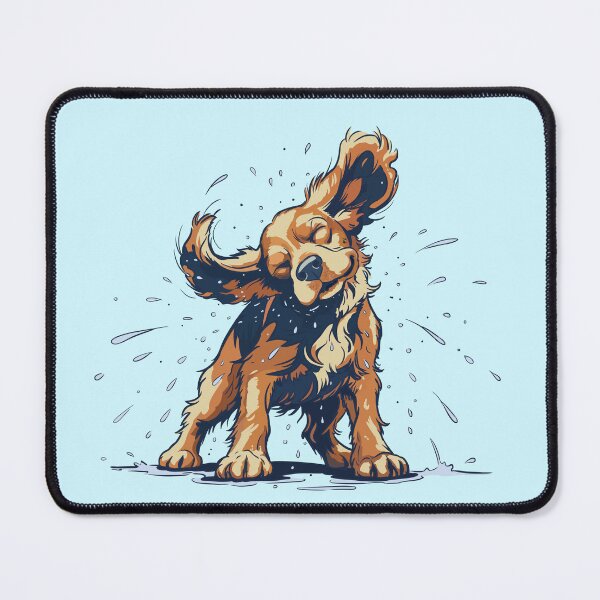 Item preview, Cocker Spaniel Shaking off Water - Dynamic splash illustration designed and sold by MartynaKanik.