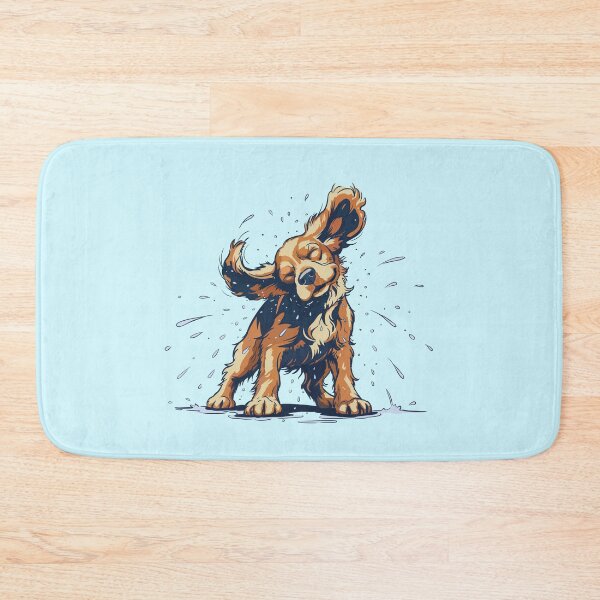 Item preview, Cocker Spaniel Shaking off Water - Dynamic splash illustration designed and sold by MartynaKanik.