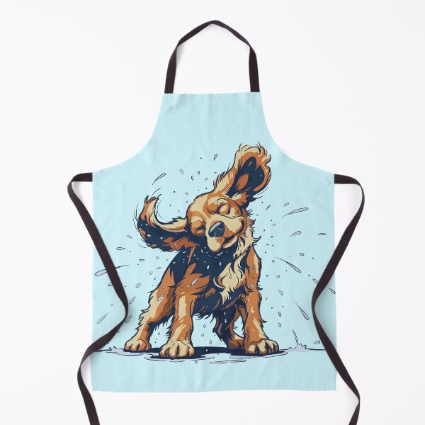 Item preview, Cocker Spaniel Shaking off Water - Dynamic splash illustration designed and sold by MartynaKanik.