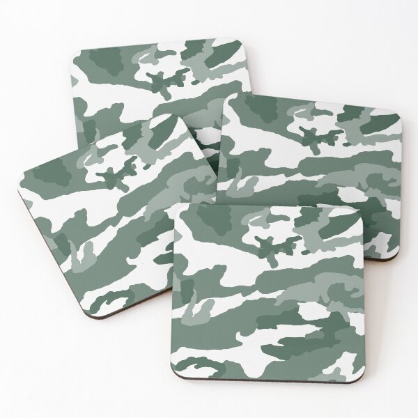 Item preview, White And Forest Green Camo Pattern Seamless designed and sold by pattern-archive.
