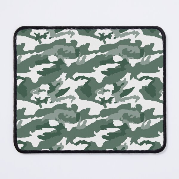 Item preview, White And Forest Green Camo Pattern Seamless designed and sold by pattern-archive.