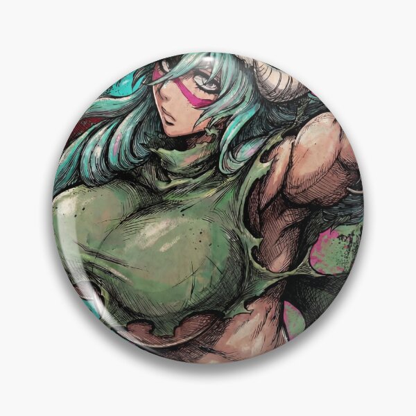 Item preview, Curvaceous Espada Inspired Style – Long Wavy Green Hair Adult Form Art designed and sold by Senpaiwaves.