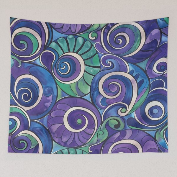 Aperçu de l'œuvre Modèle Paua maori de Nouvelle-Zélande Koru Design 795 créée et vendue par GrinGalore.