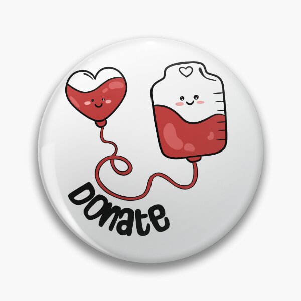 Item preview, Kawaii Blood Donation Sticker - Cute Donate Blood Heart and IV Bag designed and sold by LYAN-STORE.