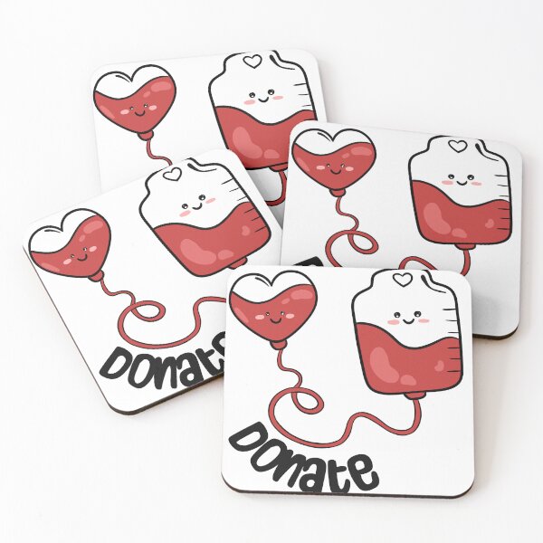 Item preview, Kawaii Blood Donation Sticker - Cute Donate Blood Heart and IV Bag designed and sold by LYAN-STORE.