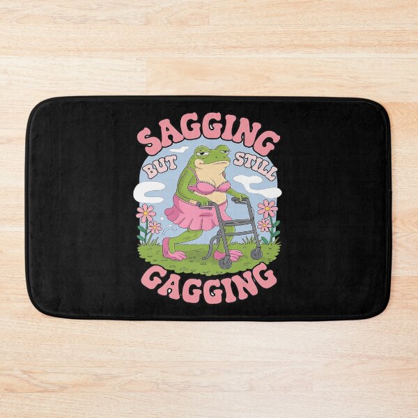 Item preview, Sagging But Still Gagging Frog Meme  designed and sold by angolinnArt.