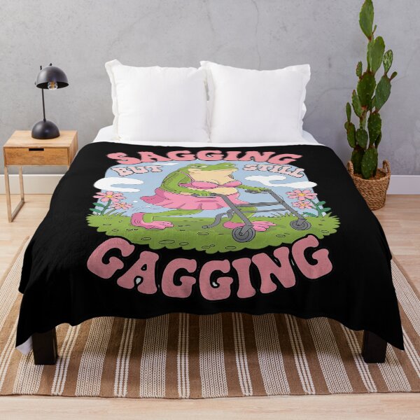 Item preview, Sagging But Still Gagging Frog Meme designed and sold by angolinnArt.