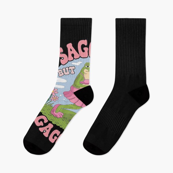 Item preview, Sagging But Still Gagging Frog Meme  designed and sold by angolinnArt.