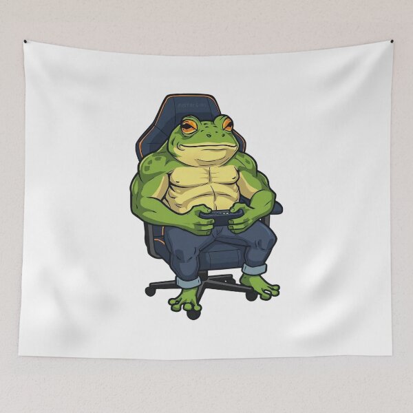 Item preview, Buff Gamer Frog Controller Mode Activated designed and sold by Katzpy.