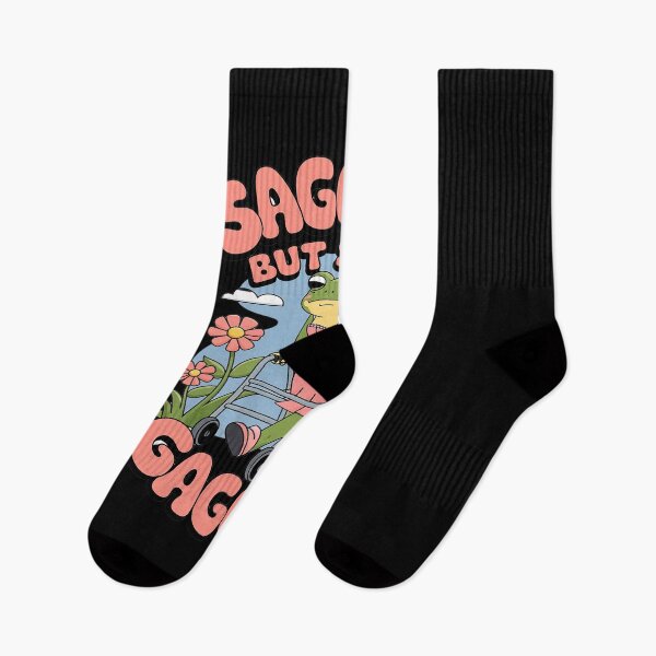 Item preview, Sagging But Still Gagging Frog Meme  designed and sold by angolinnArt.