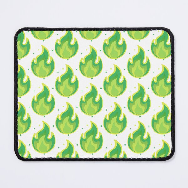 Item preview, Green Flame Energy Abstract Illustration designed and sold by BetweenForms.