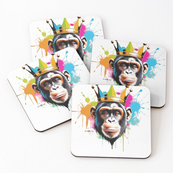 Aperçu de l'œuvre Crown Chimp créée et vendue par Inished Productions.