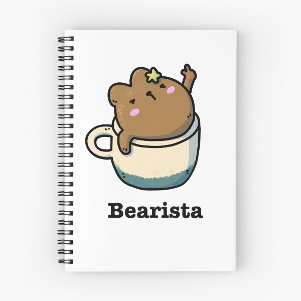 Item preview, Bearista Coffee Companion designed and sold by Cute & Funny Hand-Drawn Prints | Happy Doodle Friends Shop.