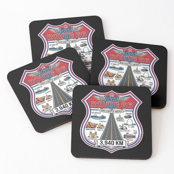 Item preview, Route 66 Vintage Highway Heritage Illustration designed and sold by enzoade.