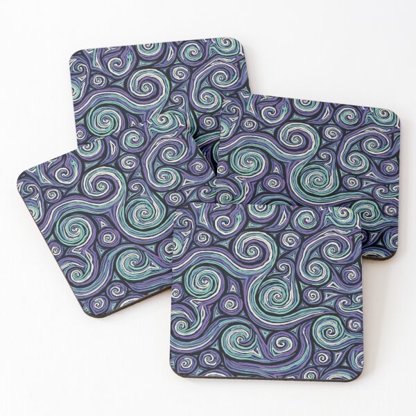 Item preview, New Zealand Māori Paua Pattern Koru Design 800 designed and sold by GrinGalore.